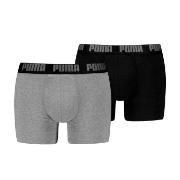 Puma Kalsonger 2P Men Everyday Basic Boxer Svart/Grå bomull Small Herr