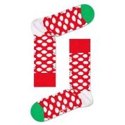 Happy socks Strumpor Big Dot Snowman Sock Röd Mönstrad bomull Strl 41/...