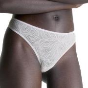 Calvin Klein Trosor Sheer Marquisette Lace Thong Vit polyamid Small Da...