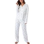 PJ Salvage Playful Prints Long Pyjamas Vit Mönstrad Small Dam