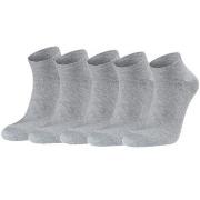 Seger Strumpor 5P Low Cotton Socks Grå Strl 39/42