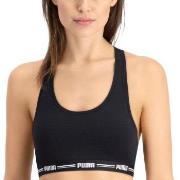 Puma BH Iconic Racer Back Bra Svart Small Dam