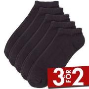 Pierre Robert Strumpor 5P Low Cut Socks Svart Strl 41/45