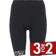 Decoy Long Shorts With Lace Svart X-Large Dam