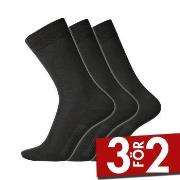 Dovre Strumpor 3P Cotton Socks Svart Strl 45/48 Herr