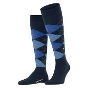 Burlington Strumpor Edinburgh Wool Knee High Sock Blå/Blå Strl 40/46