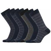 Dovre Strumpor 7P Bamboo Socks Blå Mönstrad Strl 45/48 Herr