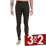 Dovre Wool Bottom Long Johns Militärgrön ull Small Herr