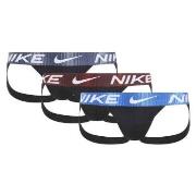 Nike Kalsonger 3P Dri-Fit Essential Micro Jockstrap Svart/Blå polyamid...