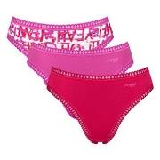 Sloggi Trosor 3P GO Crush High Leg Briefs Rosa bomull Small Dam