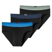 Schiesser Kalsonger 3P 95-5 Multipacks Rio-Slip Svart/Blå bomull Mediu...