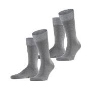 Falke Strumpor 2P Happy Socks Grå Strl 39/42 Herr