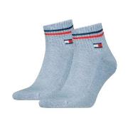 Tommy Men Uni TJ Iconic Quarter Socks Strumpor 2P Ljusblå Strl 39/42