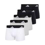 adidas Kalsonger 5P Active Flex Trunks Vit/Grå bomull Small Herr