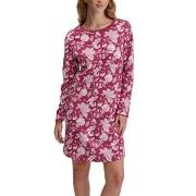 Calida Sweet Dreams Long Sleeve Nightdress Vinröd bomull Small Dam