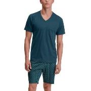 Calida Relax Imprint 3 Short pyjama Blommig bomull Small Herr