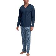 Calida Relax Streamline 5 Pyjama Blå Mönstrad bomull Medium Herr