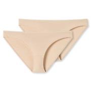 Schiesser Trosor 2P 95-5 Organic Cotton Mini Briefs Beige bomull Small...
