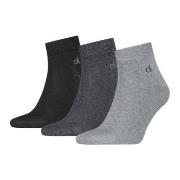 Calvin Klein Strumpor 3P Classic Quarter Socks For Men Grå Strl 39/42 ...