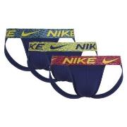 Nike Kalsonger 6P Dri-Fit Essential Micro Jockstrap Marin/Röd  polyami...