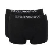 Armani Viscose Jersey Boxer Kalsonger 2P Svart viskos Small Herr