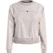 Tommy Hilfiger Tonal Logo Lounge Sweatshirt Beige Small Dam