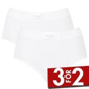 Sloggi Trosor 2P Double Comfort Maxi Multi Vit bomull 38 Dam