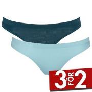 Sloggi Trosor 4P ZERO Motion Mini Brief Blå polyester Large Dam