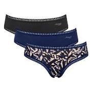 Sloggi Trosor 3P GO Crush Hipster Briefs Blå/Grön bomull Large Dam