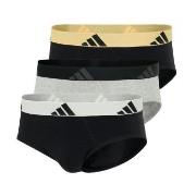 adidas Kalsonger 3P Active Flex Cotton Brief Grå/Svart bomull Medium H...