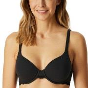 Schiesser BH Unique Cotton Wired Bra Svart bomull A 80 Dam