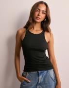 Only - Svart - Onlkenya Rib Tank Top Jrs Noos