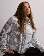 Pieces - Silver - Pcnamie Puffer Jacket