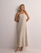 Nelly - Beige - Volume Tube Linen Dress