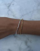 Muli Collection - Guld - Textured Bangle Bracelet