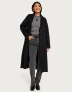 Selected Femme - Svart - Slfnew Tama Handmade Wool Coat B No