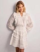 Neo Noir - Vit - Harmoni S Voile Dress