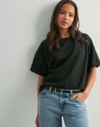 Pieces - Svart - Pcchilli Summer 2/4 Loose Sweat Noo