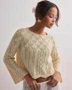 Vero Moda - Vit - Vmginger 3/4 Boatneck Pullover Ga N