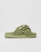 Inuikii - Grön - Slipper Woven Stones