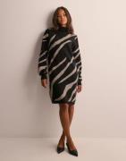 OBJECT - Multi/Mönstrad - Objray L/S Knit Rollneck Dress Aop