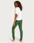 Only - Grön - Onlliga X-Mas Nightwear Set