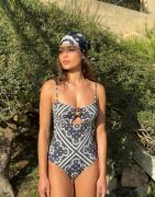 Malina - Multi/Mönstrad - Mandy bamboo-ring bandeau swimsuit