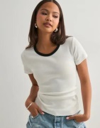 Pieces - Vit - Pcmay Ss Tee Jrs Noos Bc