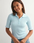 Vero Moda - Blå - Vmwonder 2/4 Polo Pullover