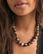 Pieces - Brun - Pcregitse D Necklace