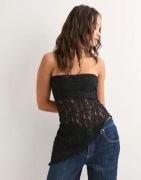 Nelly - Svart - Romantic Lace Tube Top
