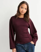 Only - Röd - Onltoc L/S Round Neck Swt