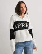 Pieces - Vit - Pcjordan Ls Half Zip Knit Bc