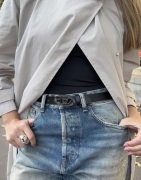 Diesel - Svart - Oval D Logo B-1DR 25 belt